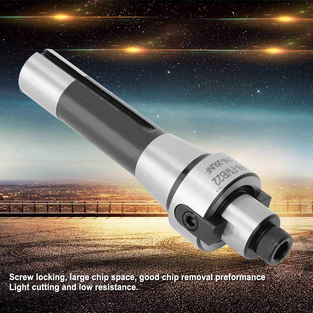 R8-FMB22 7/16-20UNF Face End Mill Cutter - Low Cutting Resistance for Aluminum, Steel & Multiple Materials - Perfect for CNC Milling, Metalworking & Industrial Applications