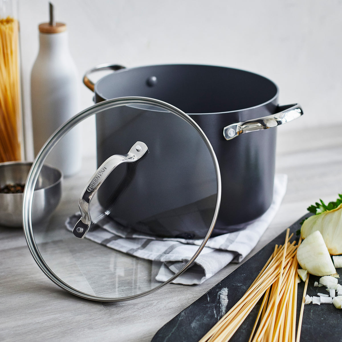 Valencia Pro Ceramic Nonstick 19-Piece Cookware Set - Durable & Healthy Cooking Pots and Pans for Frying, Boiling, Baking - Perfect for Home Kitchen, Restaurant & Camping Use