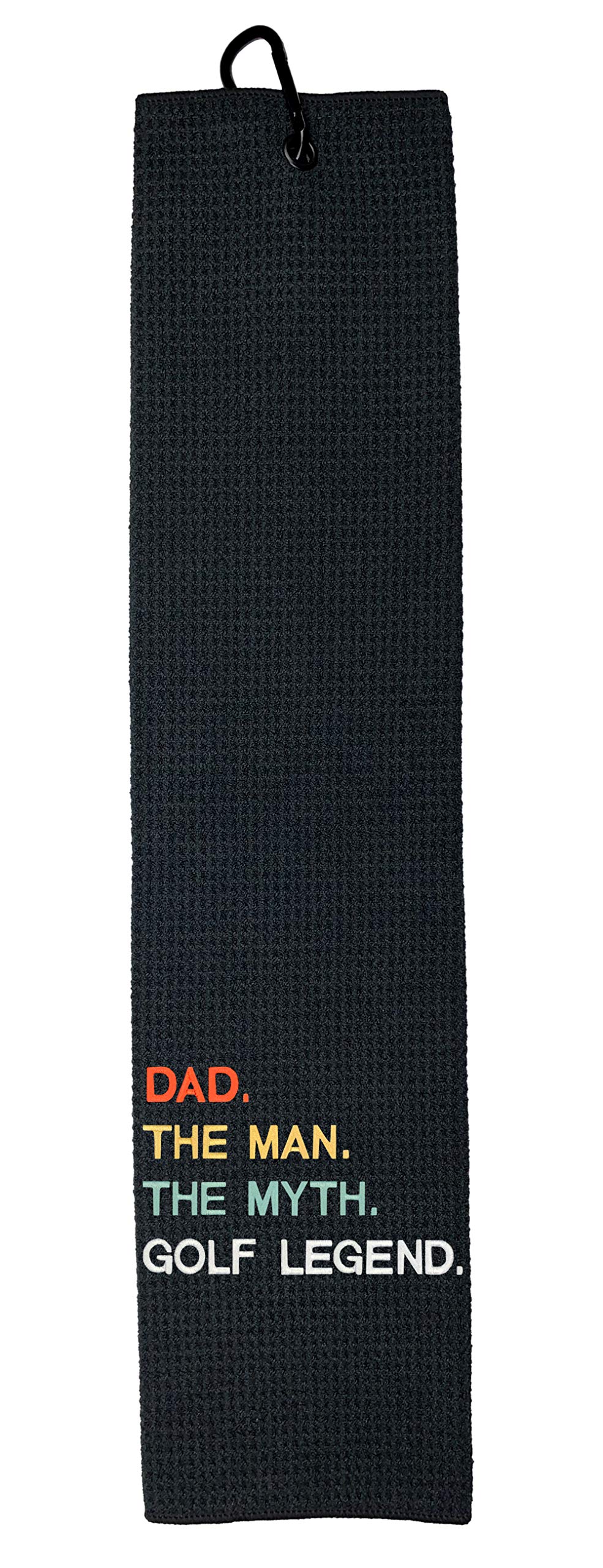 Wolf Golf Towels - Premium Embroidered Funny Golf Towel for Men - Perfect Golf Accessories & Unique Gifts for Dad, Golf Legend - Great for Course, Practice, and Tournaments