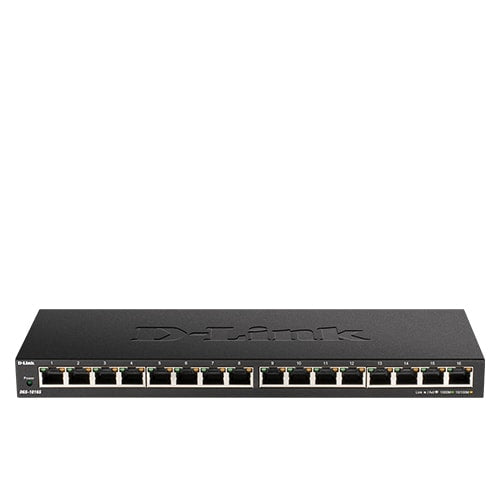 D-Link DGS-1016S 16-Port Gigabit Ethernet Switch | Compact Desktop Network Switch for Home & Office | High-Speed Data Transfer for Gaming, Streaming & Workstations