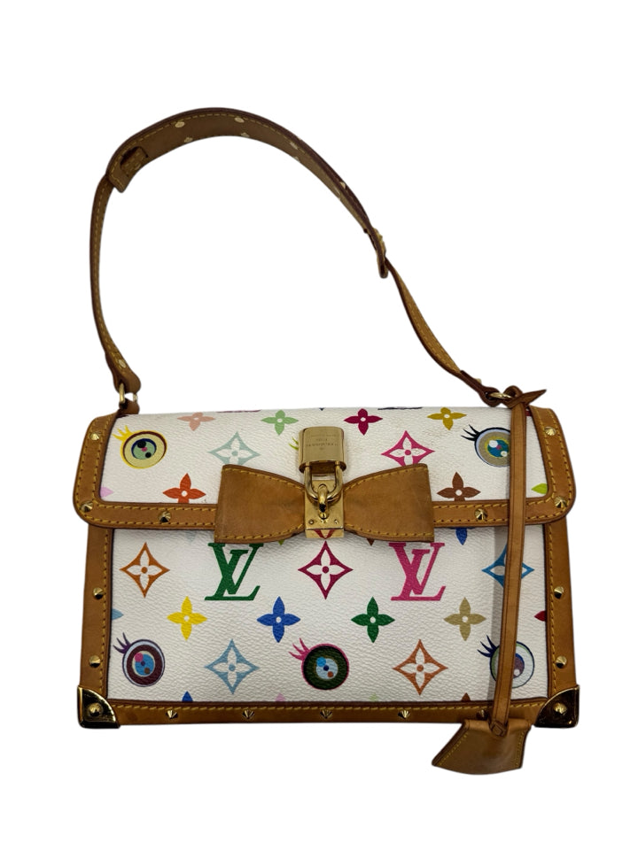 Authentic Louis Vuitton Takashi Murakami Eye Love You Monogram Rare Shoulder Bag - Perfect for Luxury Collectors & Fashion Events