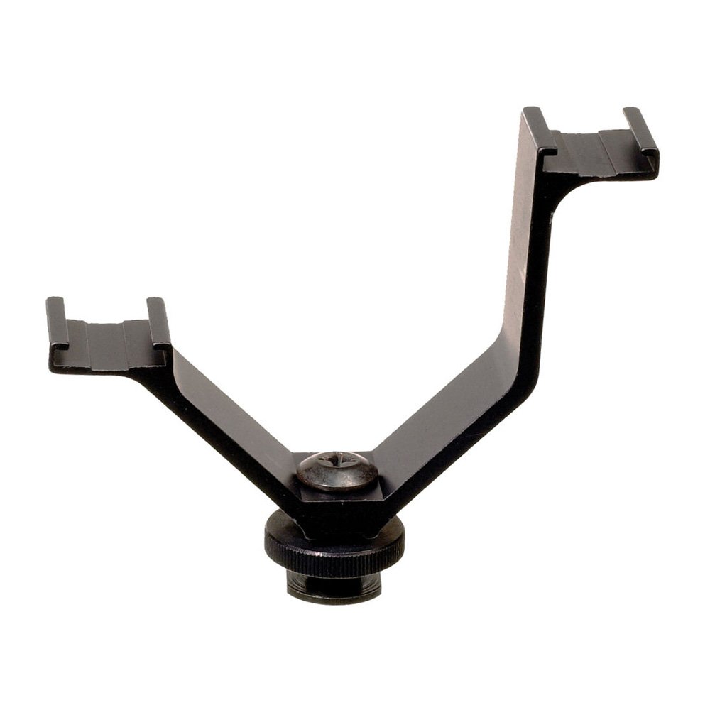 Professional Dual Mount Bracket for Camcorder - Holds Video Lights & Microphones | Perfect for Vlogging, YouTube Videos & Film Production