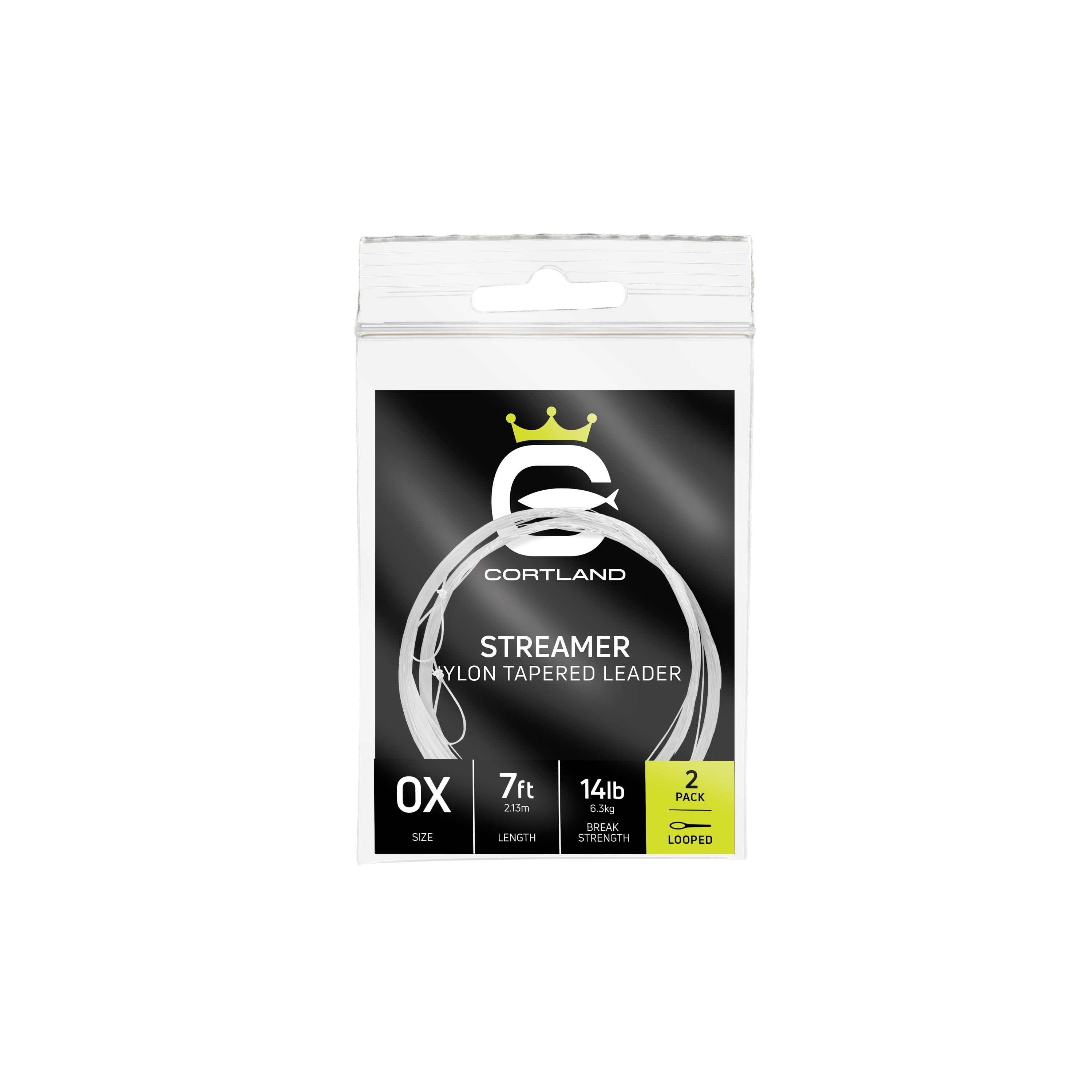 Premium Streamer Nylon Tapered Leaders for Fly Fishing - Strong & Durable Leaders for Trout, Bass & Salmon - Perfect for Freshwater & Saltwater Fly Fishing Adventures
