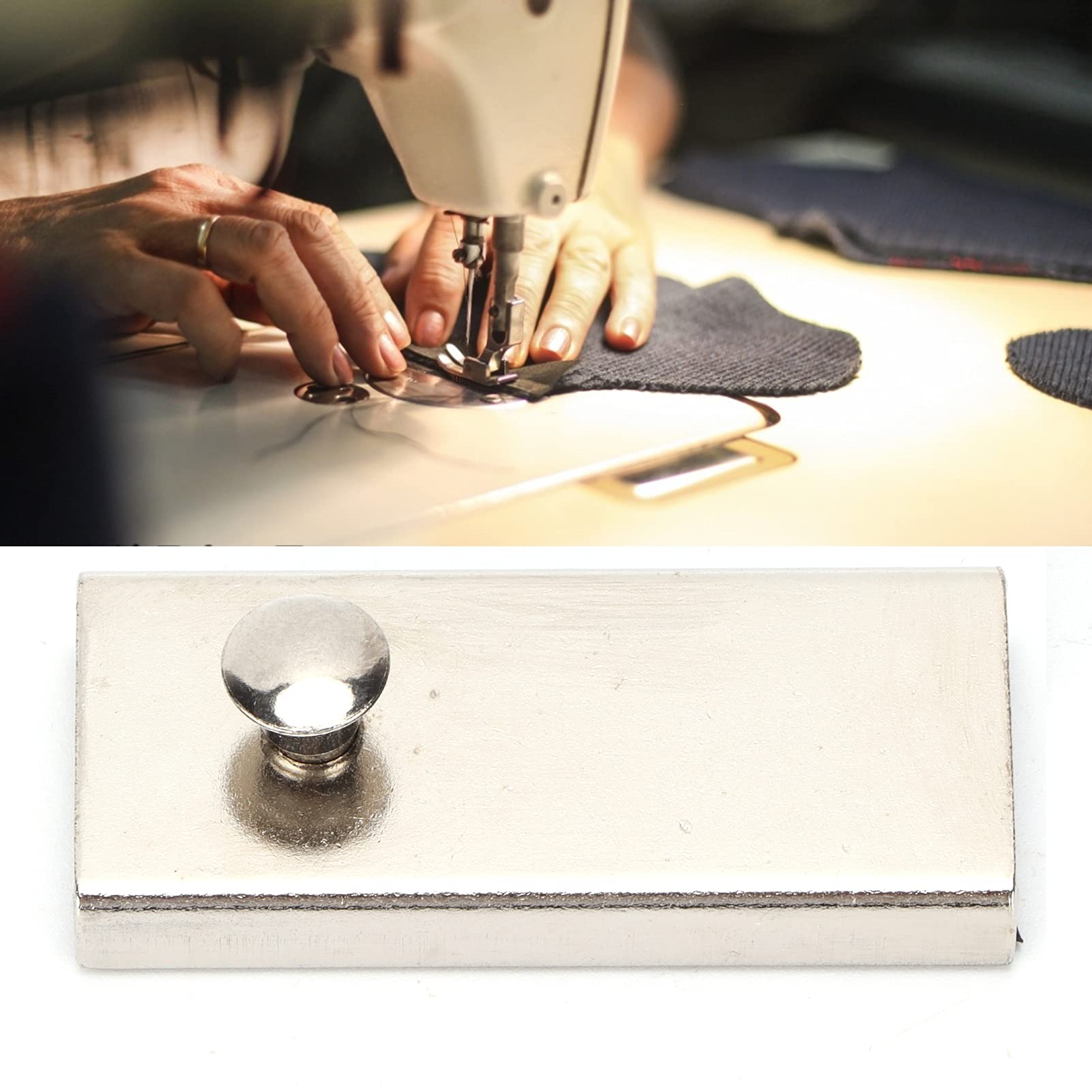 Magnetic Seam Guide for Sewing - Heavy Duty & Durable Magnetic Sewing Guide Gauge for Quilting, Dressmaking & DIY Projects | Perfect for Home & Factory Use
