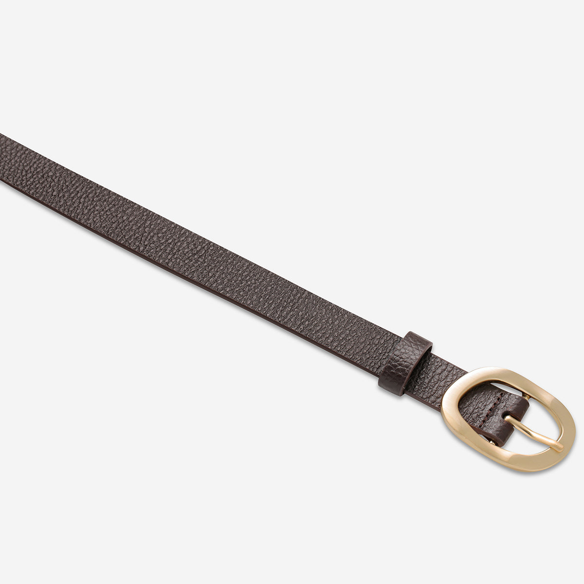 Nocturne Belt - Stylish Chocolate Brown & Gold Buckle for Men & Women | Perfect for Casual, Office & Formal Wear | Durable & Fashionable Accessory
