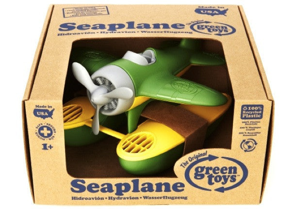 Green Toys Eco-Friendly Seaplane - Safe & Durable Plastic Airplane Toy for Kids - Perfect for Bath Time, Pool Play & Outdoor Adventures