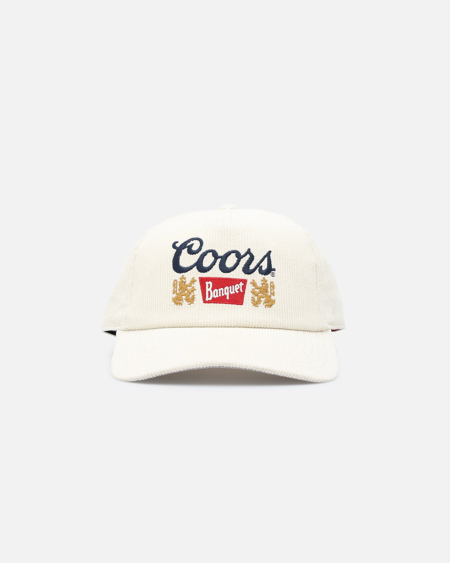American Needle Roscoe Corduroy Snapback Hat in Ivory - Vintage Baseball Cap for Men & Women - Perfect for Casual Wear, Sports, and Street Fashion