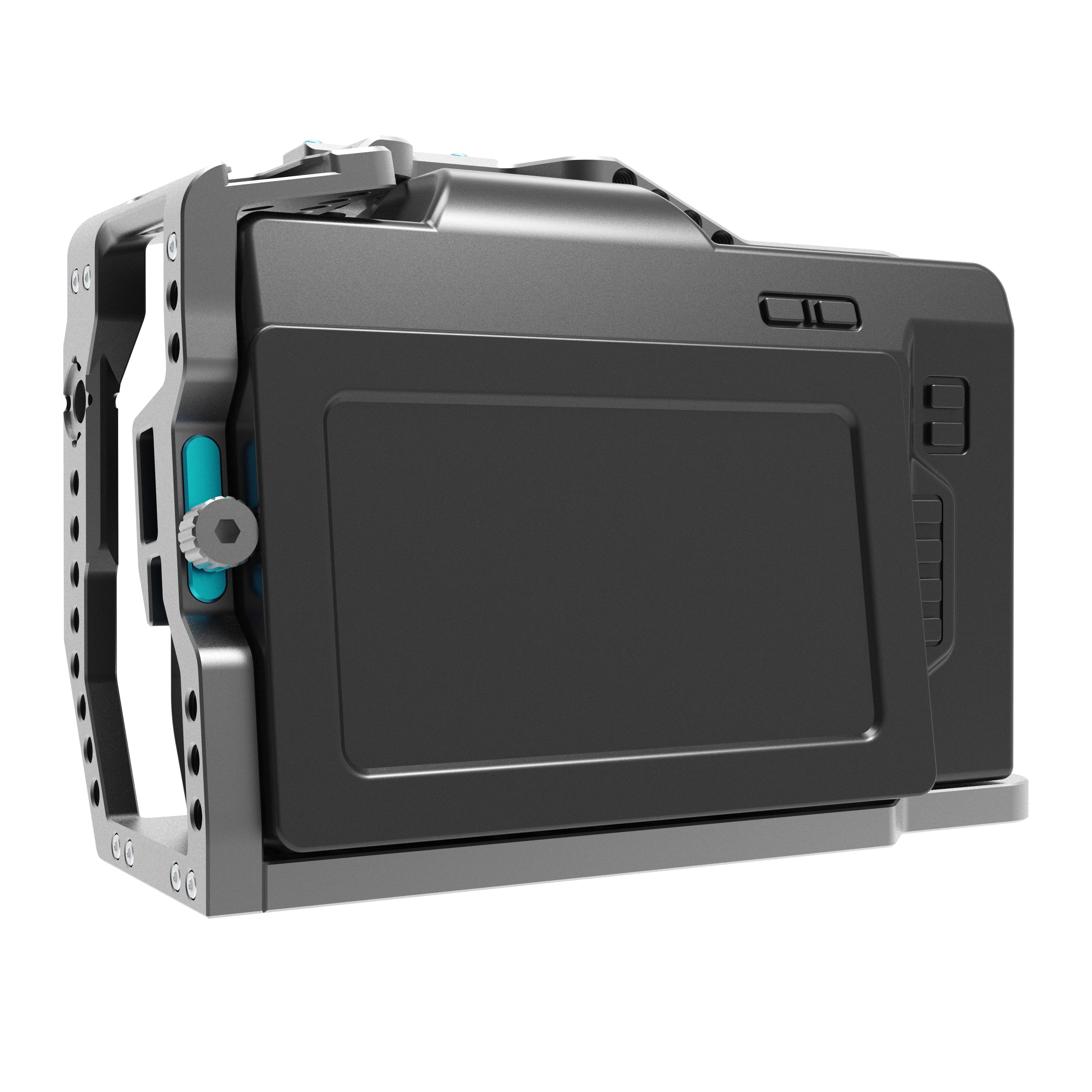 Kondor Blue Blackmagic Pocket 6K Pro Camera Cage - Space Gray (Cage Only) | Durable Aluminum Alloy Rig for Filmmaking & Vlogging Accessories