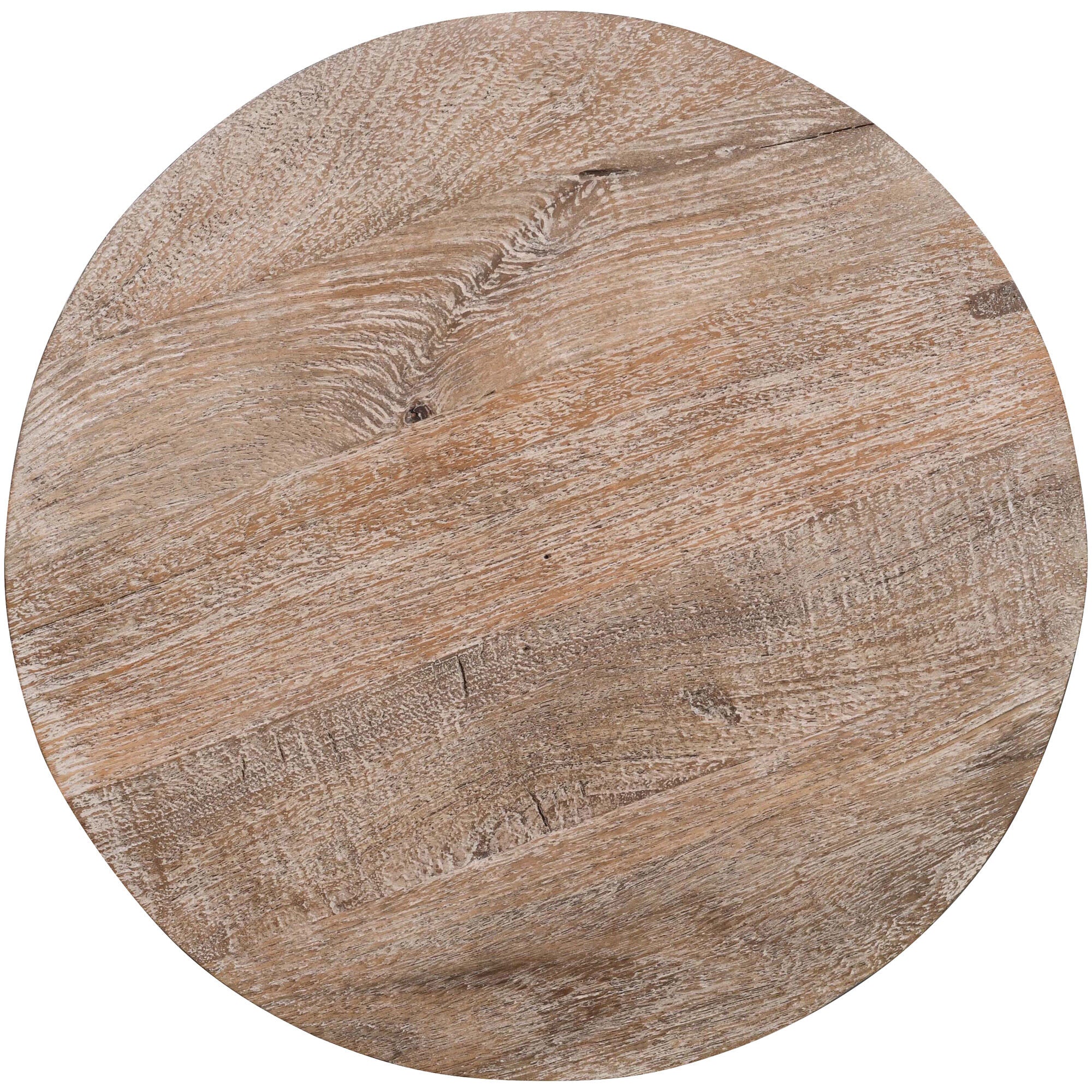 Origins Drum Side Table - Round Wooden End Table with Storage Shelf for Living Room, Bedroom, or Office - Perfect for Holding Lamps, Books, and Decor