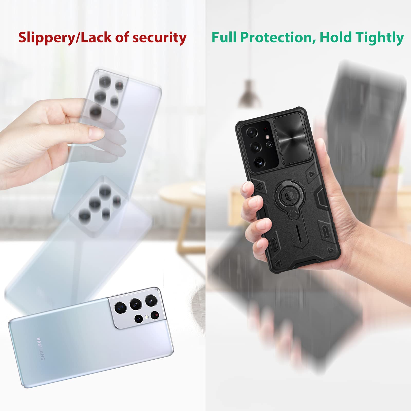 Nillkin Camshield Armor Rugged Case for Samsung Galaxy S21 Ultra 6.8