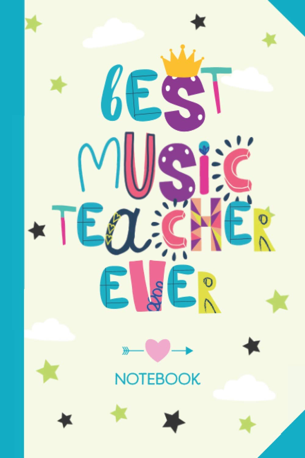 6x9 Music Teacher Notebook - Perfect Gift for Teachers, Retirement & Holidays