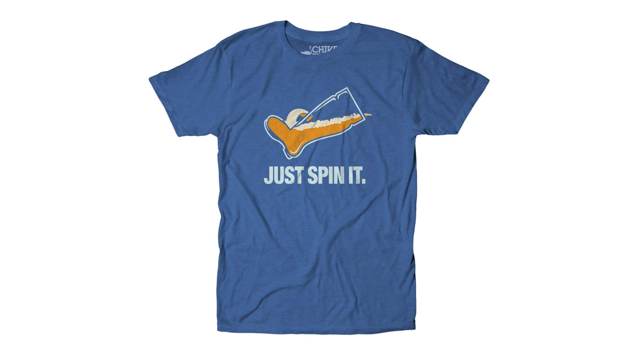 theCHIVE Men's Just Spin It Das Boot Beerfest T-Shirt - Funny Beer Lover Tee for Oktoberfest, Parties & Casual Wear