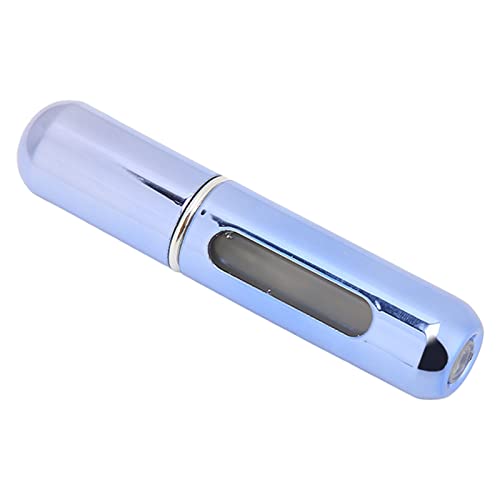 Portable Refillable Perfume Bottle - 10ml Travel Perfume Atomizer with Fine Mist Sprayer for Women & Men - Perfect for Airplane Travel, Gym Bag, Purse & Office (Blue)