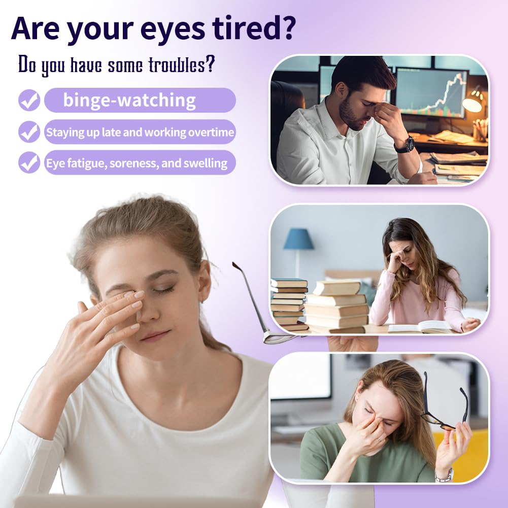 16 Packs Lavender Steam Eye Mask - Self Heating Warm Compress for Eyes, Disposable Heated Eye Mask for Sleep, Spa & Travel Essentials - Perfect Relaxation Gifts for Women & Coworkers - Ideal for Stress Relief, Insomnia, Dry Eyes & Long Flights