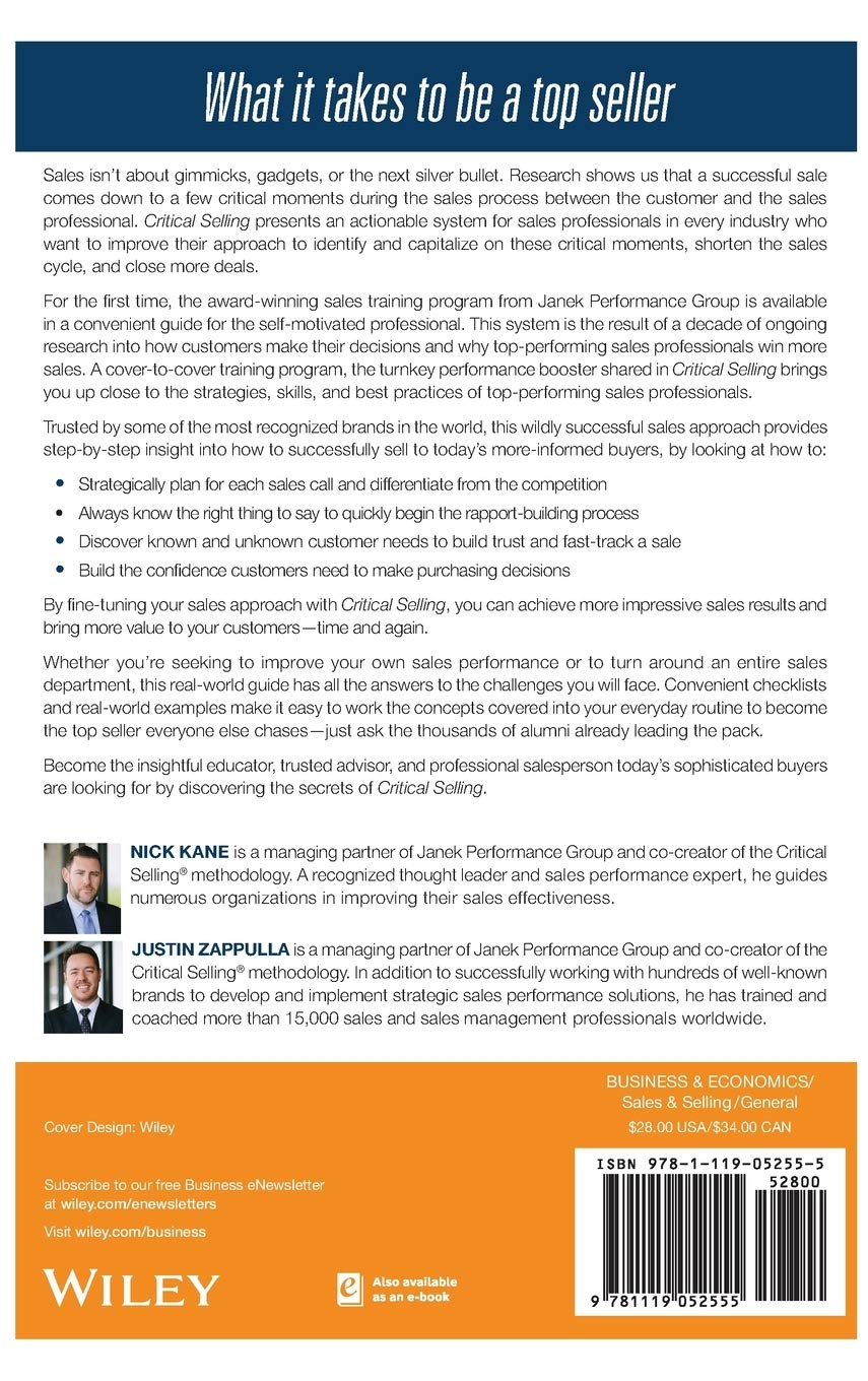 Critical Selling: Top Sales Strategies to Accelerate the Sales Process & Close More Deals | Boost Performance for Sales Teams & Entrepreneurs