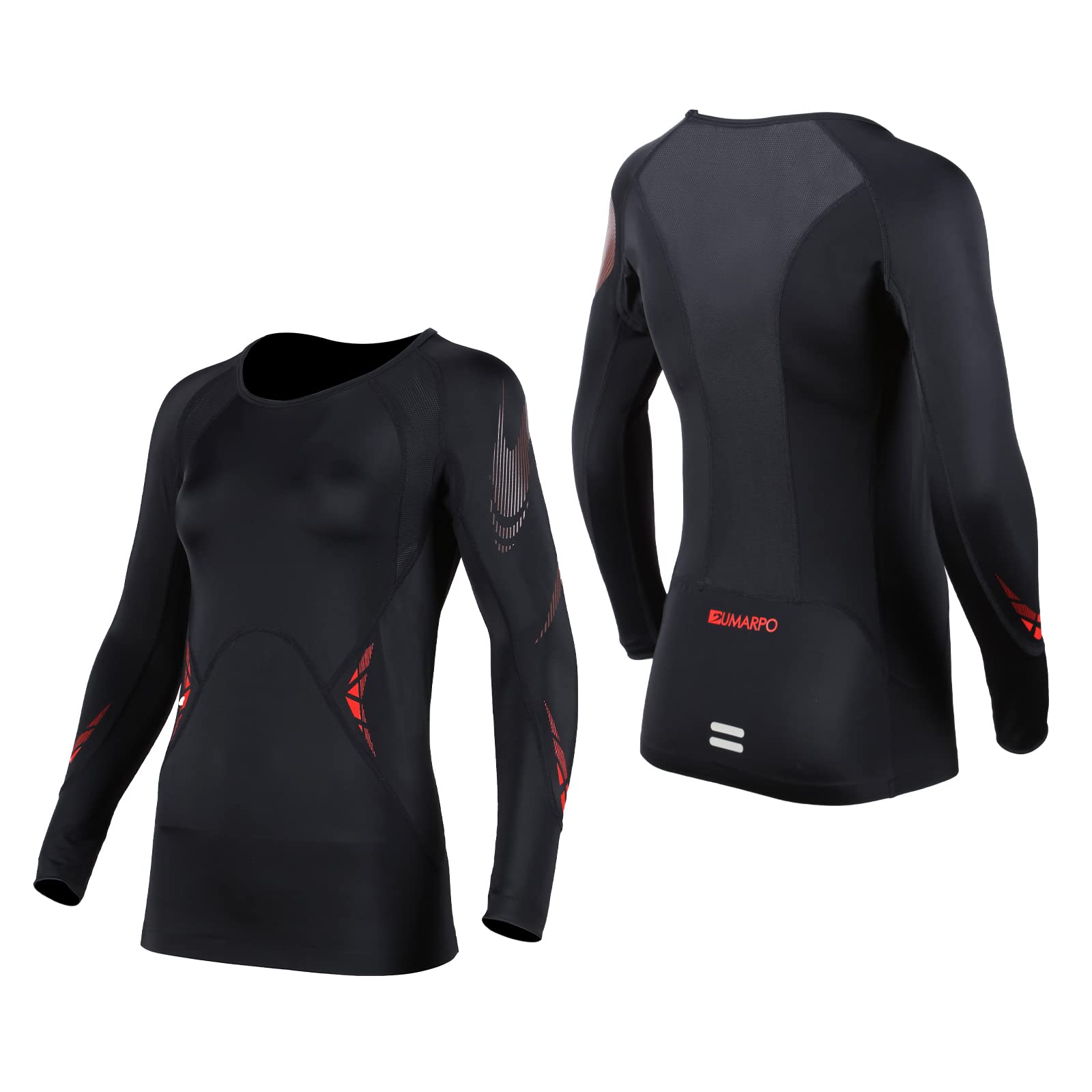 SUMARPO Men's Compression Shirts - Muscle Support Workout & Recovery Tight Long Sleeve Shirt with UPF50+ Sun Protection & Breathable Fabric - Ideal for Gym, Running, Cycling & Sports Training