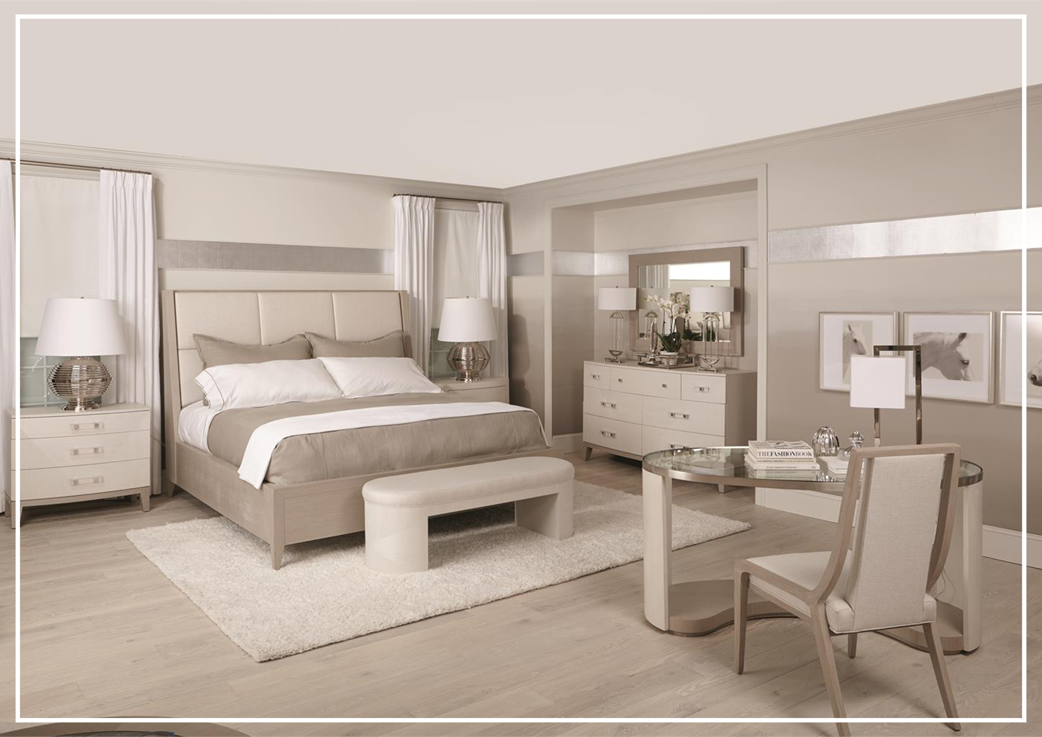 Bernhardt Axiom 7-Drawer Solid Wood Dresser - Stylish Bedroom Storage for Clothes, Linens & Accessories