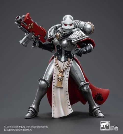 JOYTOY Warhammer 40k Adepta Sororitas Battle Sisters - Order of the Argent Shroud Sister Irmengard Action Figure | Collectible Miniature for Tabletop Gaming, Display & Warhammer 40k Fans