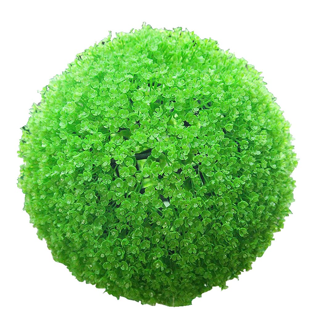 58CM Artificial Green Grass Ball - Plastic Hanging Plant Decor for Home, Mall & Hotel Ceiling - Realistic Simulation Greenery Decoration for Indoor/Outdoor Spaces