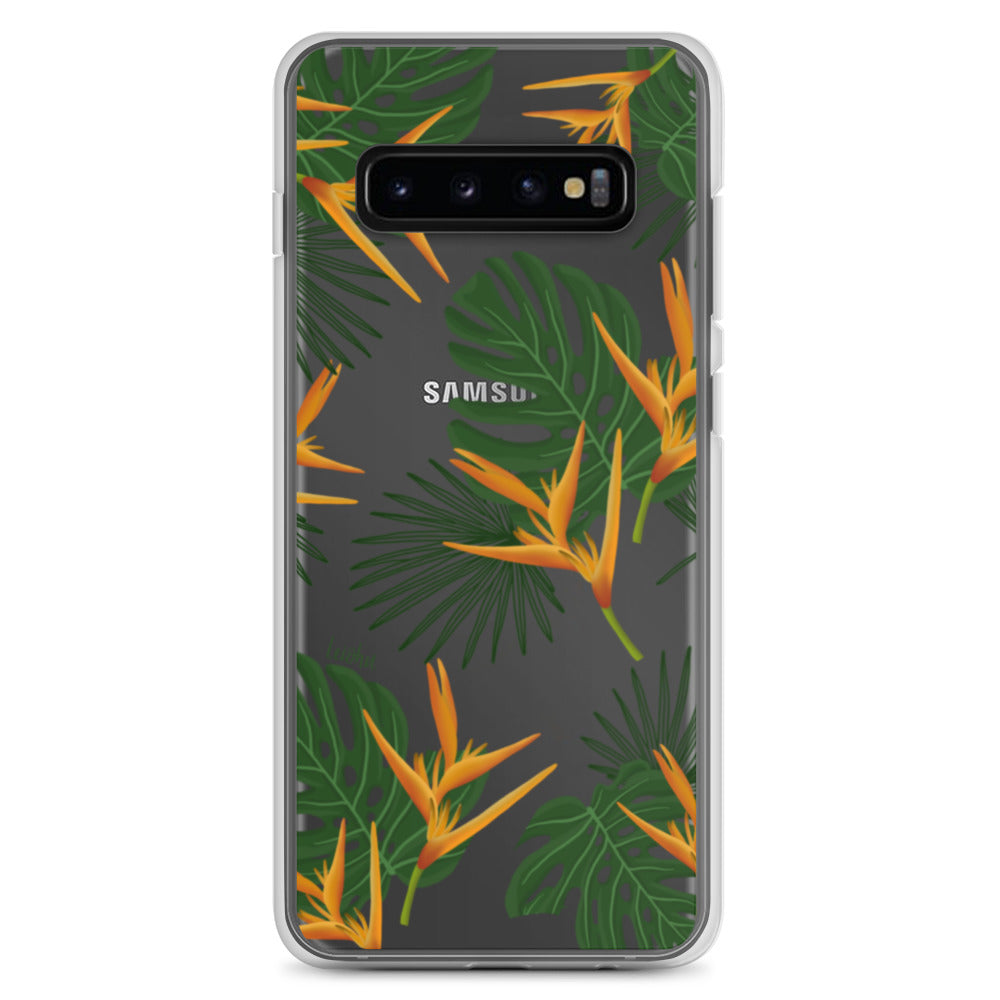 Vintage Paradise Clear Protective Case for Samsung Galaxy - Slim & Durable Phone Cover for Everyday Use & Travel