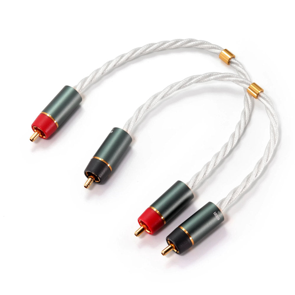 Premium DD ddHiFi RC20A RCA Audio Cable - High-Quality 20cm & 40cm Options for Home Theater, Hi-Fi Systems & Audiophile Setups