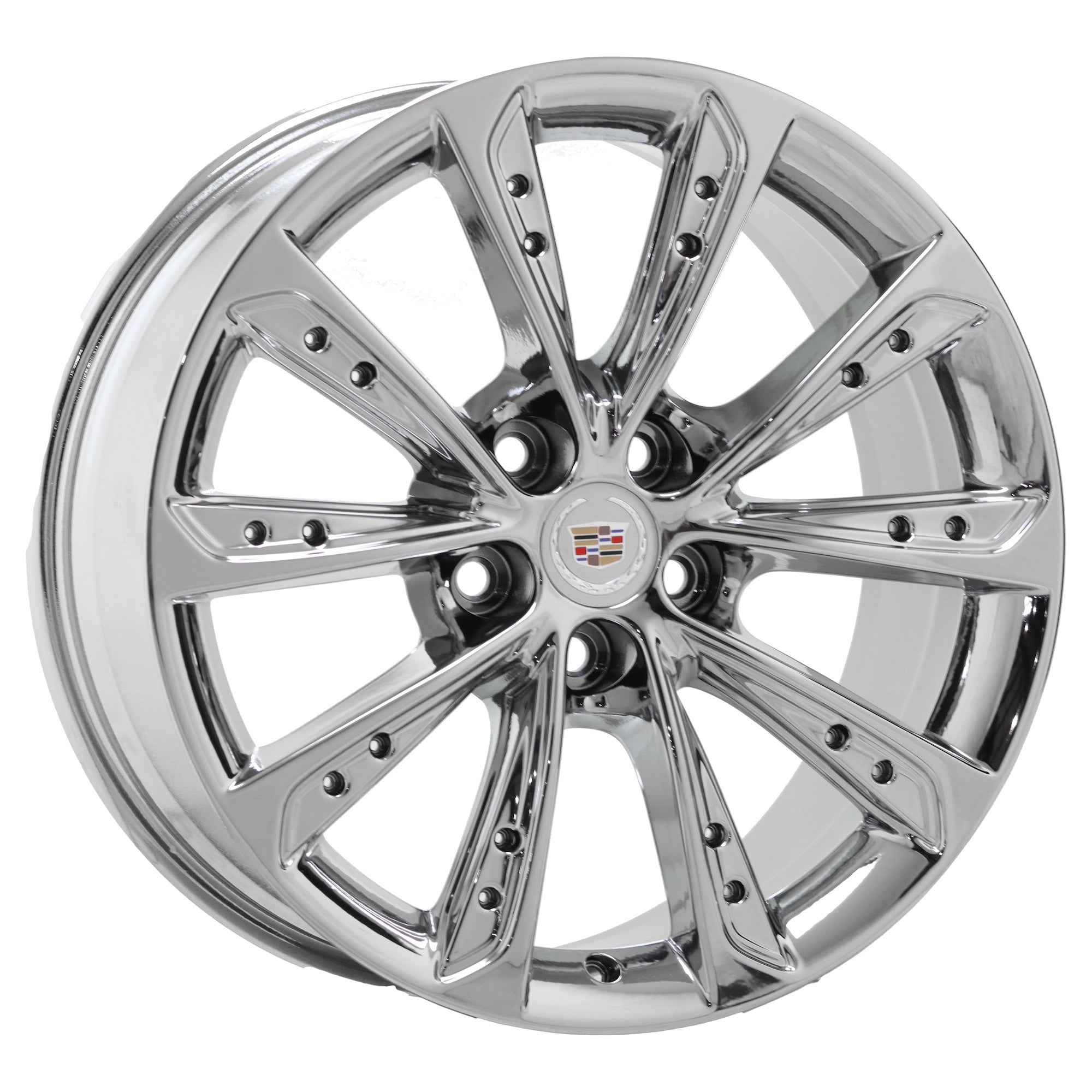 19 Cadillac XTS Bright Chrome Wheel Rim Factory OEM Set 4697 - Perfect for Replacement & Car Upgrades