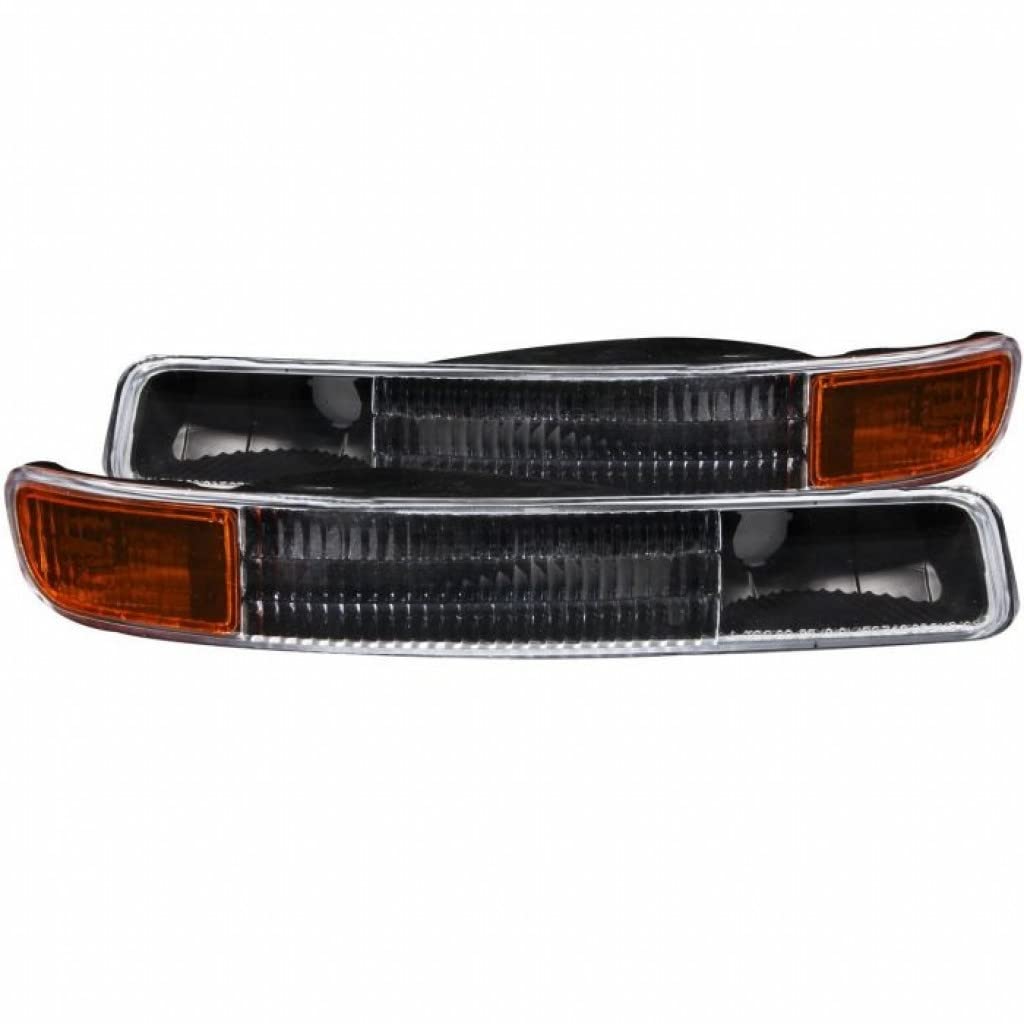 ANZO For GMC Sierra 2500 HD 2001-2006 Parking Lights Euro Black w/Reflector | 511005 - Replacement Headlights for Improved Night Visibility & Style Upgrade