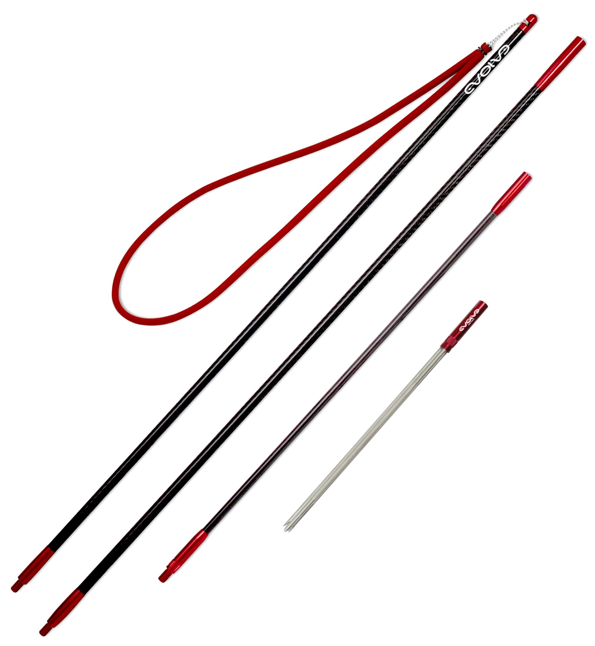 Evolve Carbon Fiber Travel Pole Spear for Spearfishing, Free Diving & Scuba Diving - Lightweight & Durable Underwater Hunting Gear for Ocean Adventures