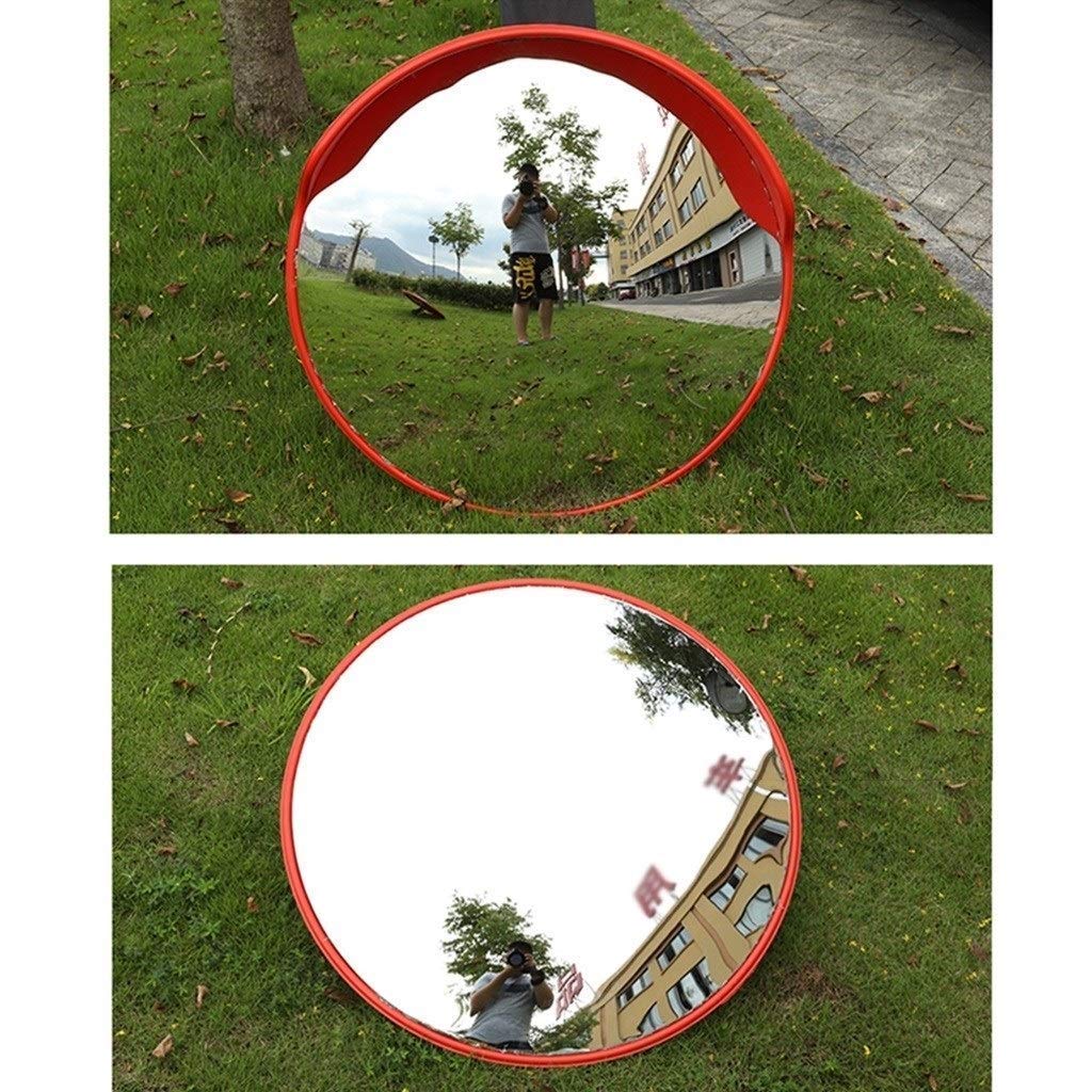 45-80CM Wide Angle Security Mirror - Convex Anti-Theft Mirror for Supermarket & Retail Stores, Easy to Install Plastic Surveillance Mirror (60CM) - Perfect for Aisles, Parking Lots & Warehouse Safety