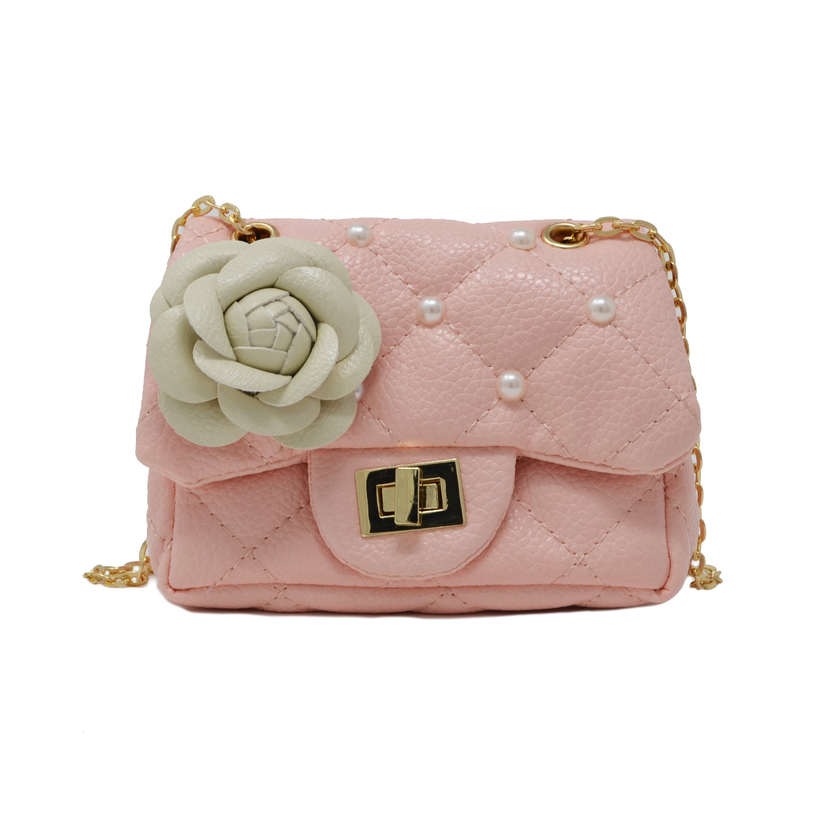 Blush Pearl Mini Crossbody Bag for Women - Elegant & Stylish Evening Clutch for Parties, Weddings, and Date Nights