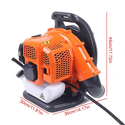 42.7CC 2-Stroke Gas Powered Backpack Leaf Blower - Commercial Grade Yard Blower for Landscaping, Lawn Care & Fall Leaf Cleanup
