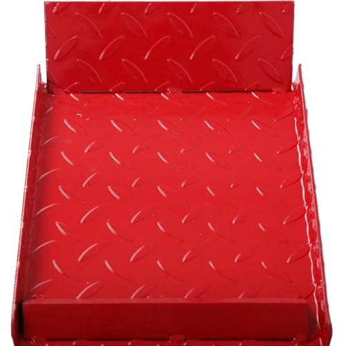 GARVEE 2PCS Heavy Duty Auto Car Truck Service Ramps - 12000lbs Capacity (5T), Adjustable Hydraulic Lift Ramps for Garage, Oil Changes & Vehicle Maintenance - Portable Frame Lift with 9.8-15 Inch Height (Red) - Perfect for DIY Repairs, Tire Rotation & Underbody Access
