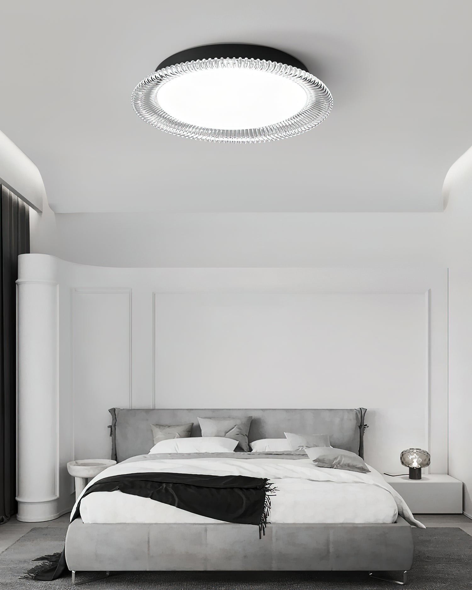 Modern Crystal Ceiling Light Fixture - Elegant Chandelier for Living Room, Bedroom, Dining Room - Energy Efficient LED Lighting for Home Decor