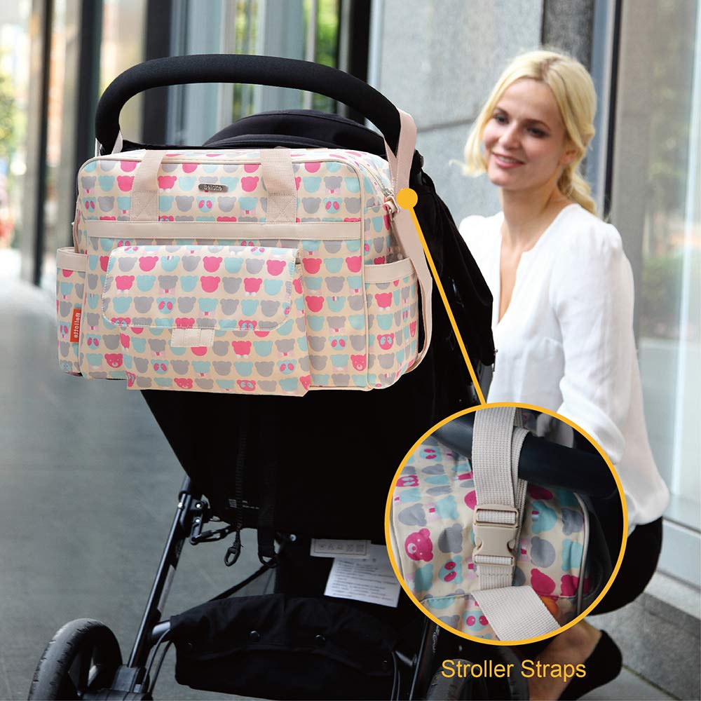 Stylish Large Capacity Diaper Bag Tote for Women - Waterproof, Durable & Spacious Baby Essentials Organizer - Perfect for Travel, Shopping & Everyday Use with Baby