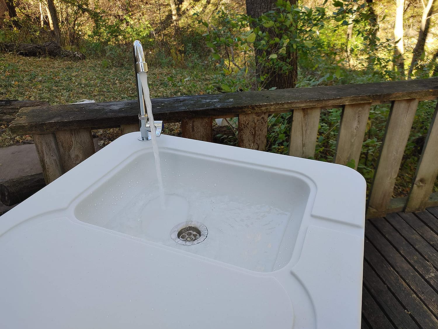 Portable Folding Fish Fillet Cutting Board Table with Built-in Sink & Faucet - Easy to Carry, Clean & Store | Perfect for Camping, Fishing Trips & Outdoor Cooking