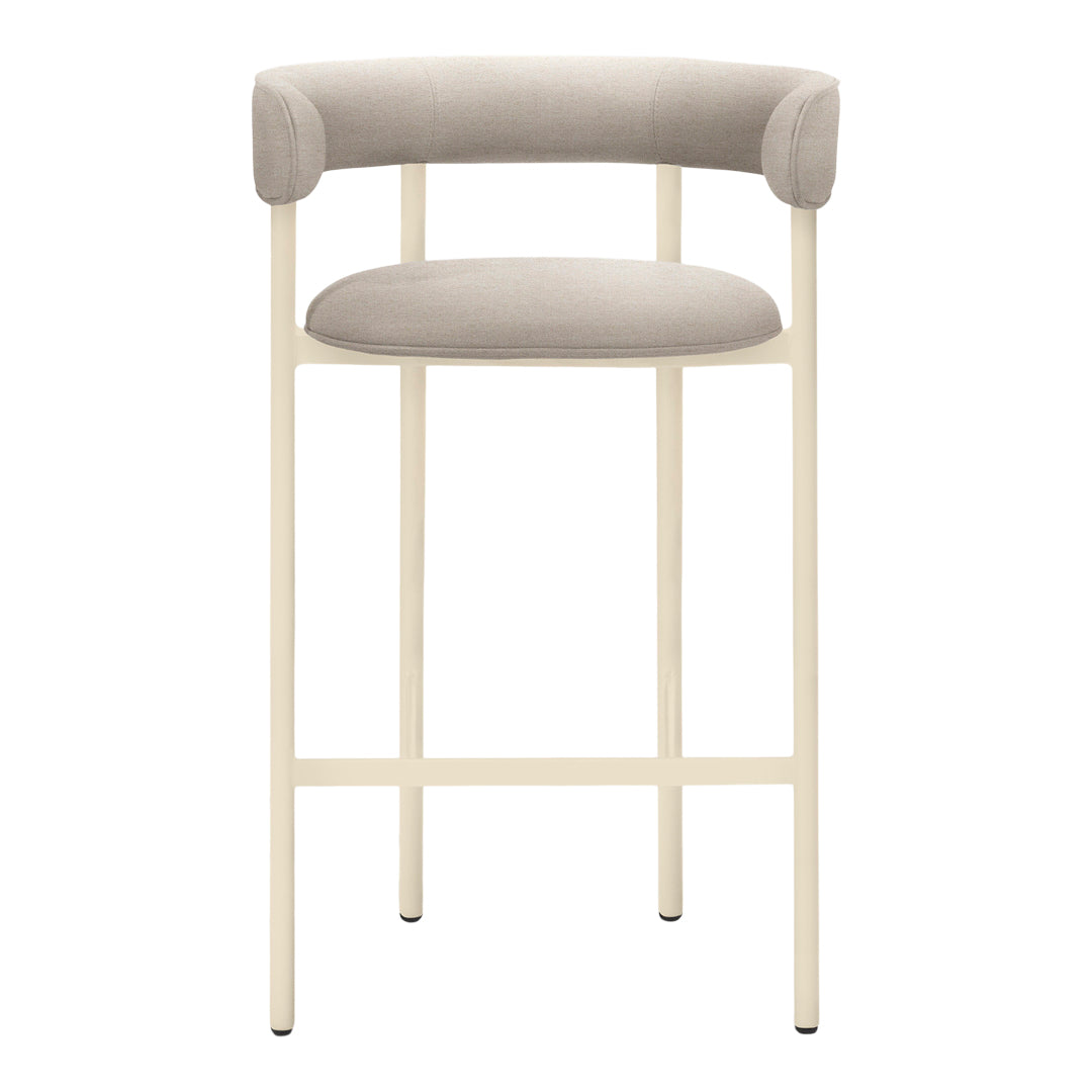Outdoor Counter Stool with Arms - Rustic Wood Bar Stool for Patio, Deck, and Kitchen Island - Comfortable Seating for Outdoor Dining and Entertaining