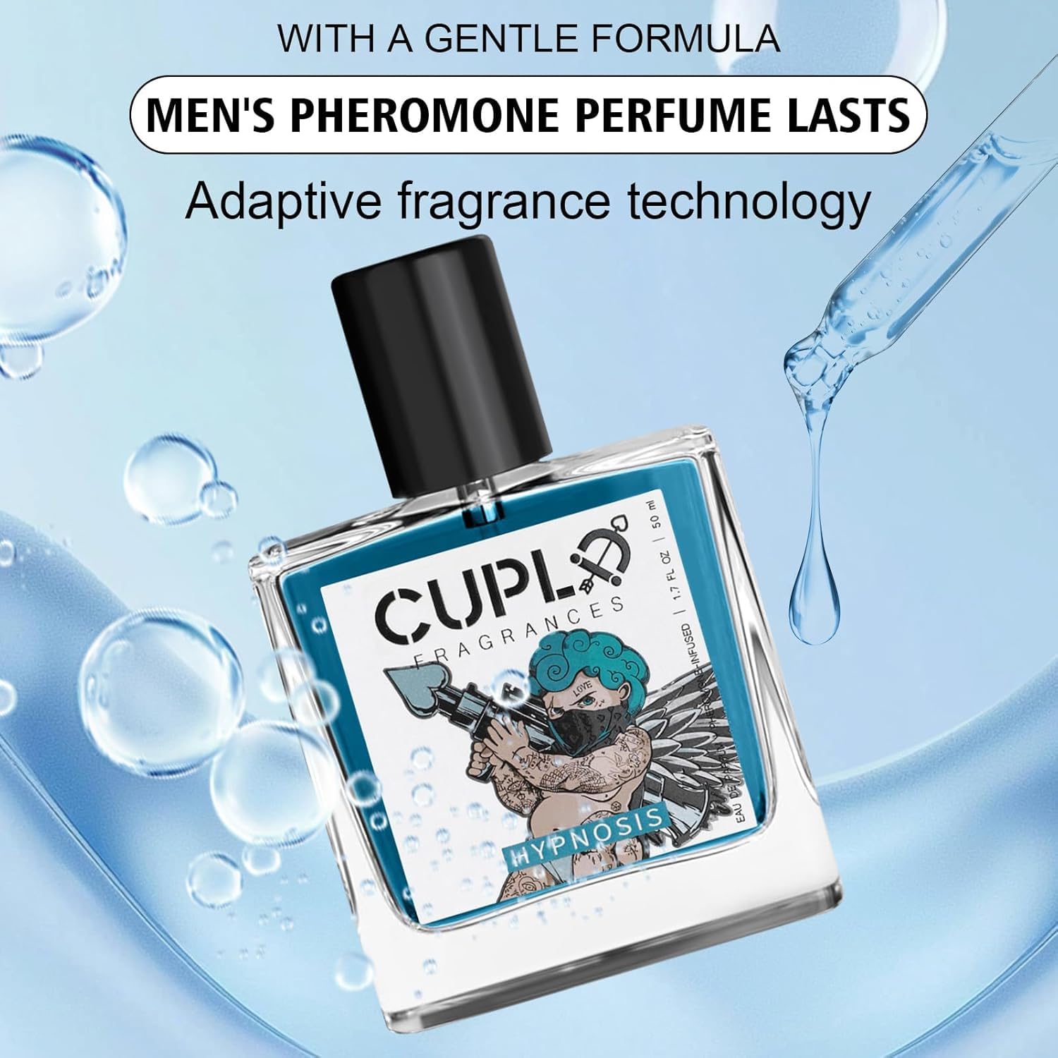 **Cupld Cologne for Men - Pheromone-Infused Hypnosis 2.0 Cologne | Long-Lasting Men's Fragrance to Enhance Attraction & Confidence | Perfect for Date Night, Office, and Special Occasions**