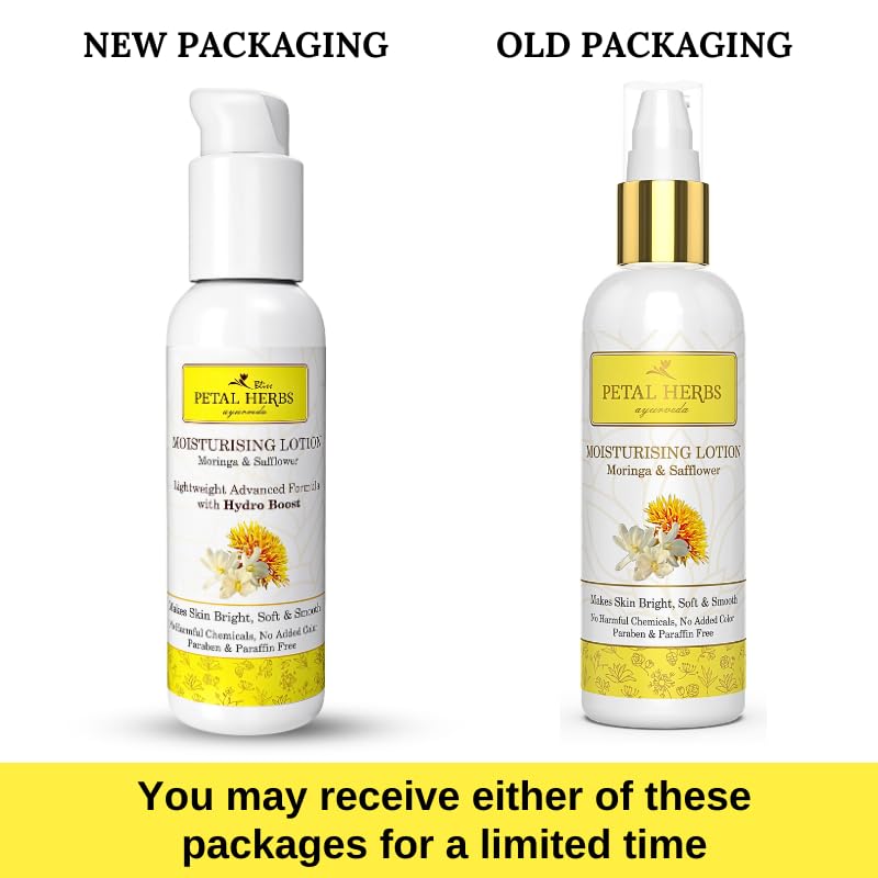 Organic Ayurvedic Moringa Oil-Free Face Moisturizer for Dry Skin - Reduces Damage & Lightens Dark Spots - 100ml - Perfect for Daily Skincare Routine & Sensitive Skin Care
