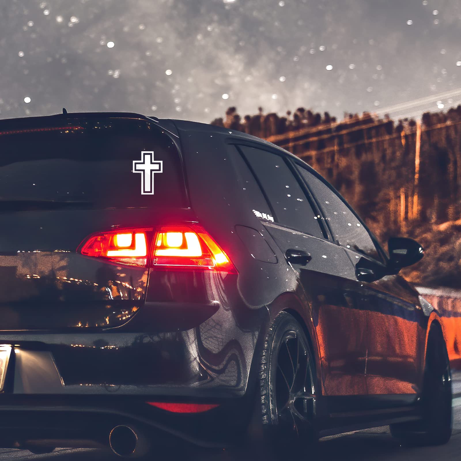 Christian Cross Sticker Decal - 4