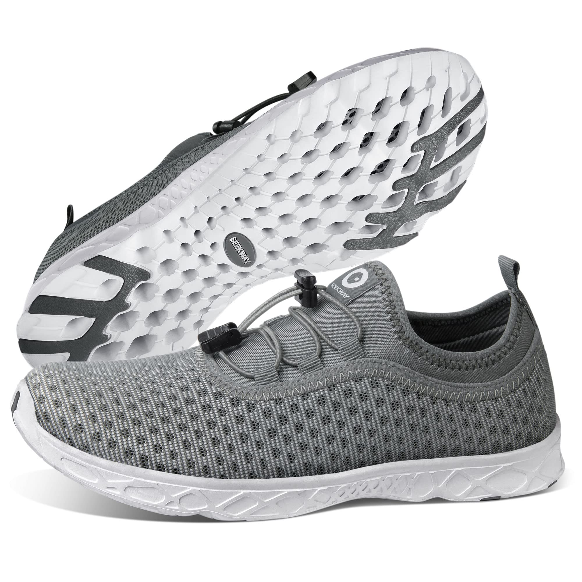 SEEKWAY Men's & Women's Quick Dry Water Shoes - Barefoot Aqua Shoes for Beach Walking, Kayaking, Boating & Water Sports | Lightweight & Comfortable for Swimming, Surfing & Outdoor Activities (SP006)