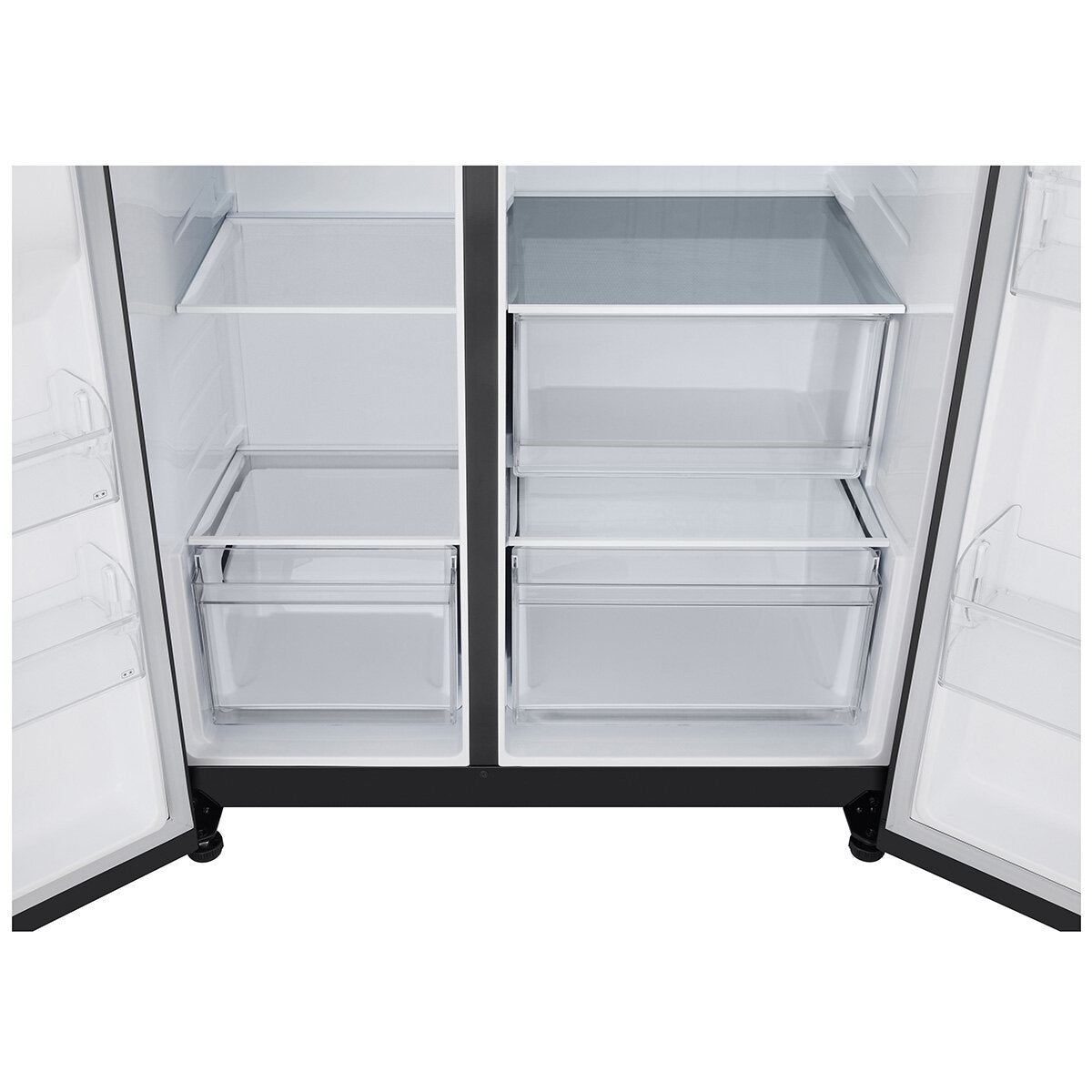 LG 664L Side by Side Refrigerator with Ice Maker - Matte Black (GS-B599MBL) - Energy Efficient Large Capacity Fridge for Modern Kitchen & Open Floor Plan Homes