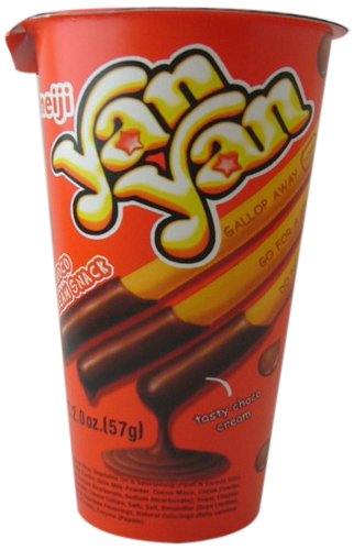 Meiji Yan Yan Chocolate Biscuit Snacks - 2 Ounce (Pack of 80) | Crunchy Japanese Treat for Kids Lunch, Office Snacks & Party Favors