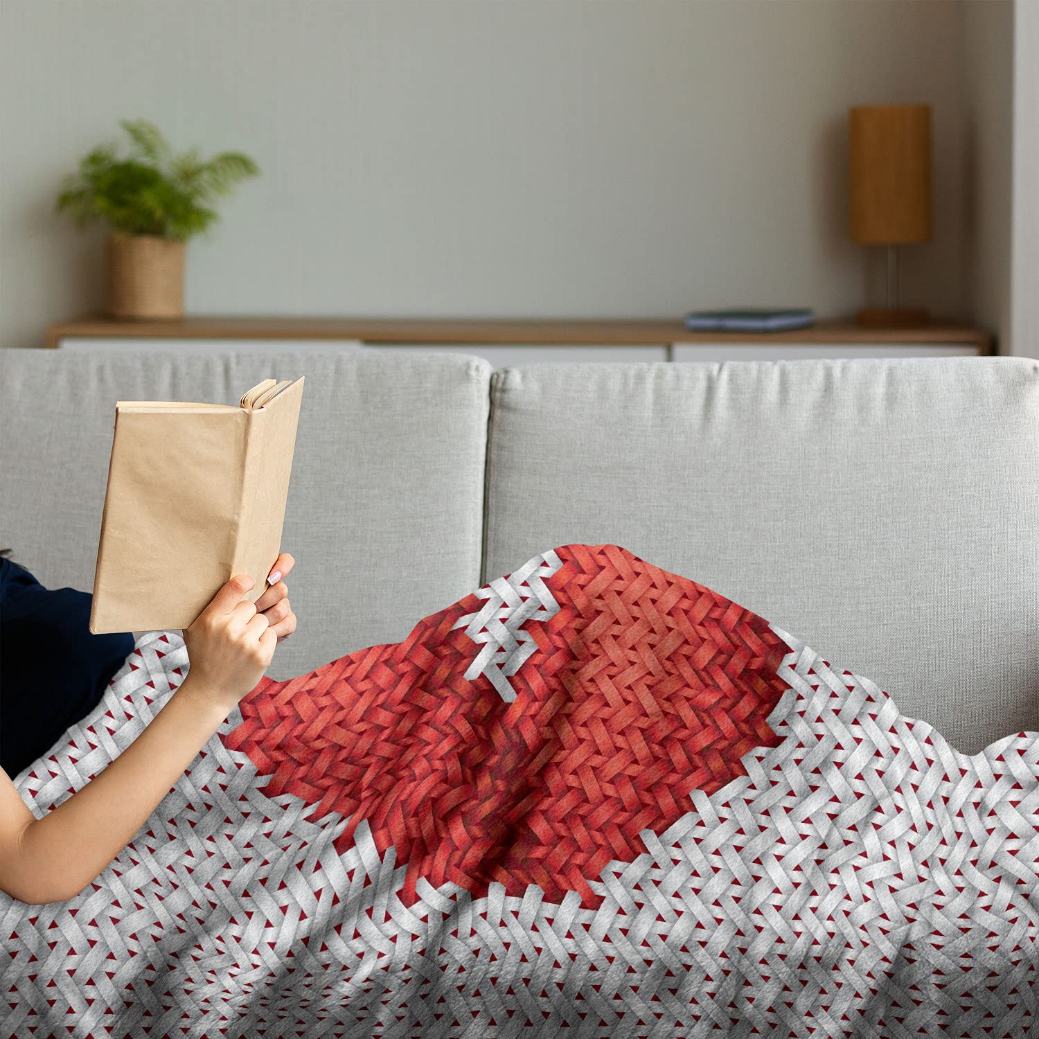 Ambesonne Feminine Throw Blanket - Soft Flannel Fleece 60x80