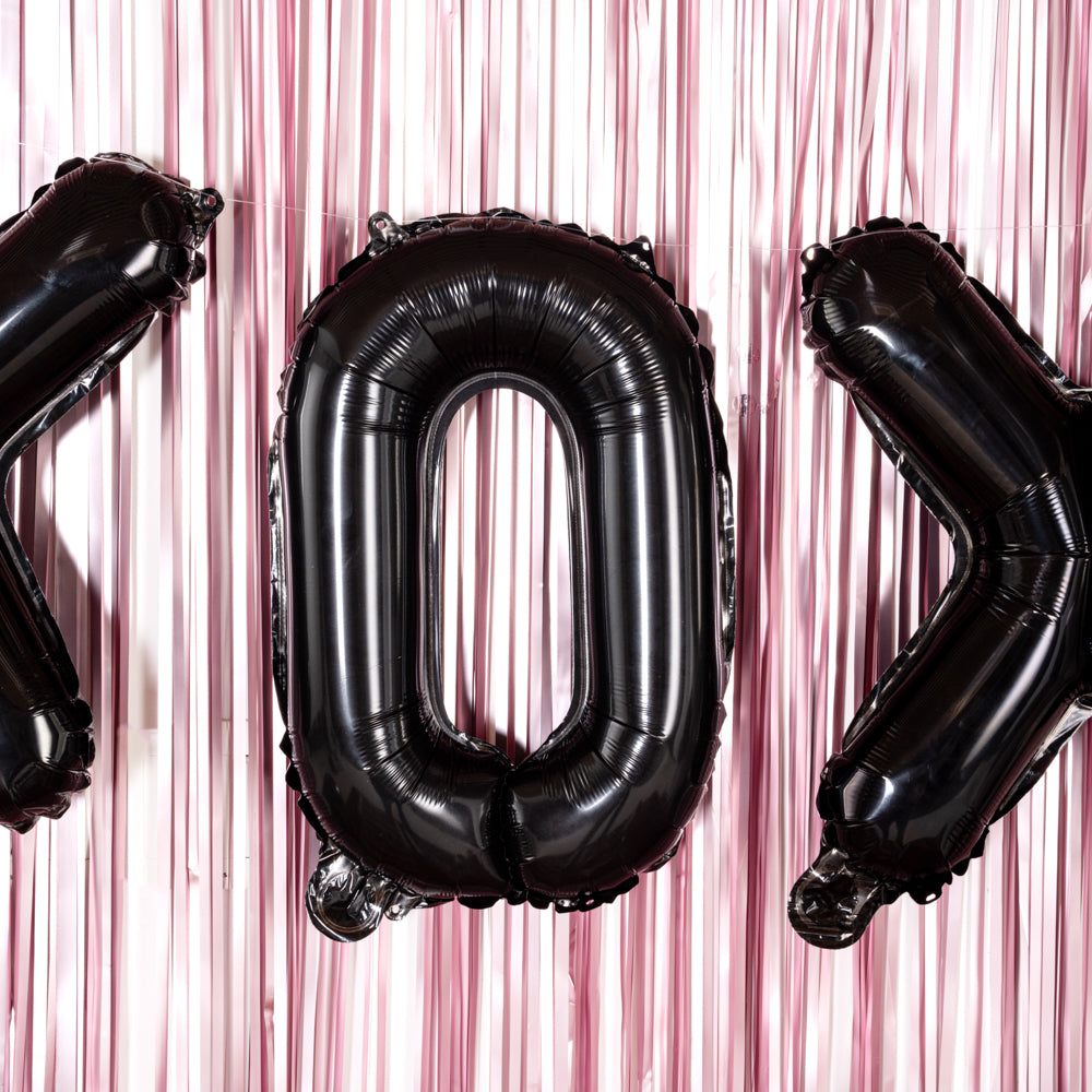 Balloonify Black Mylar Letter O Balloon - 16 Inch Large Foil Alphabet Balloons (1 Count) for Birthday Parties, Graduation Decorations & Photo Backdrops