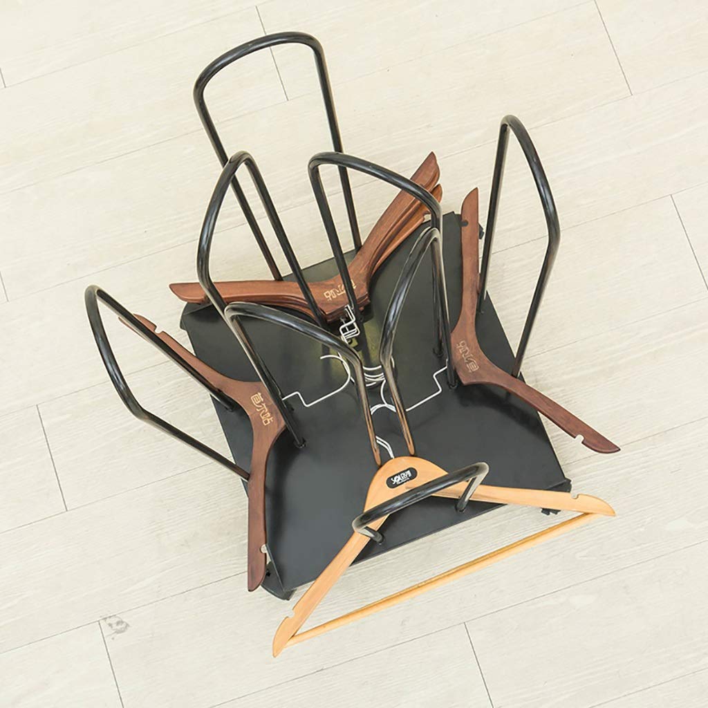 Space Saving Iron Hanger Organizer with 4 Wheels - Heavy Duty Clothes Hanger Rack Holds 150 Hangers - Perfect for Closet, Laundry Room & Clothing Store Organization