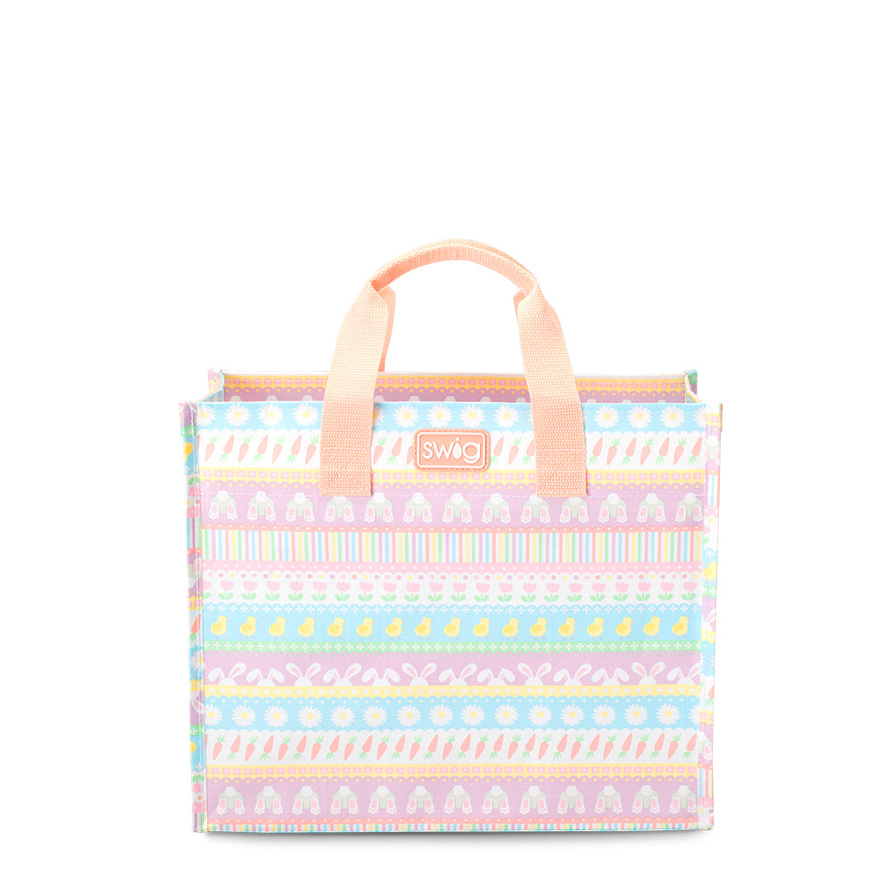 Eco-Friendly Bunny Trail Reusable Shopping Bag - Medium Size Tote for Groceries, Beach & Daily Use | Sustainable Cotton Canvas Carryall for Women & Men