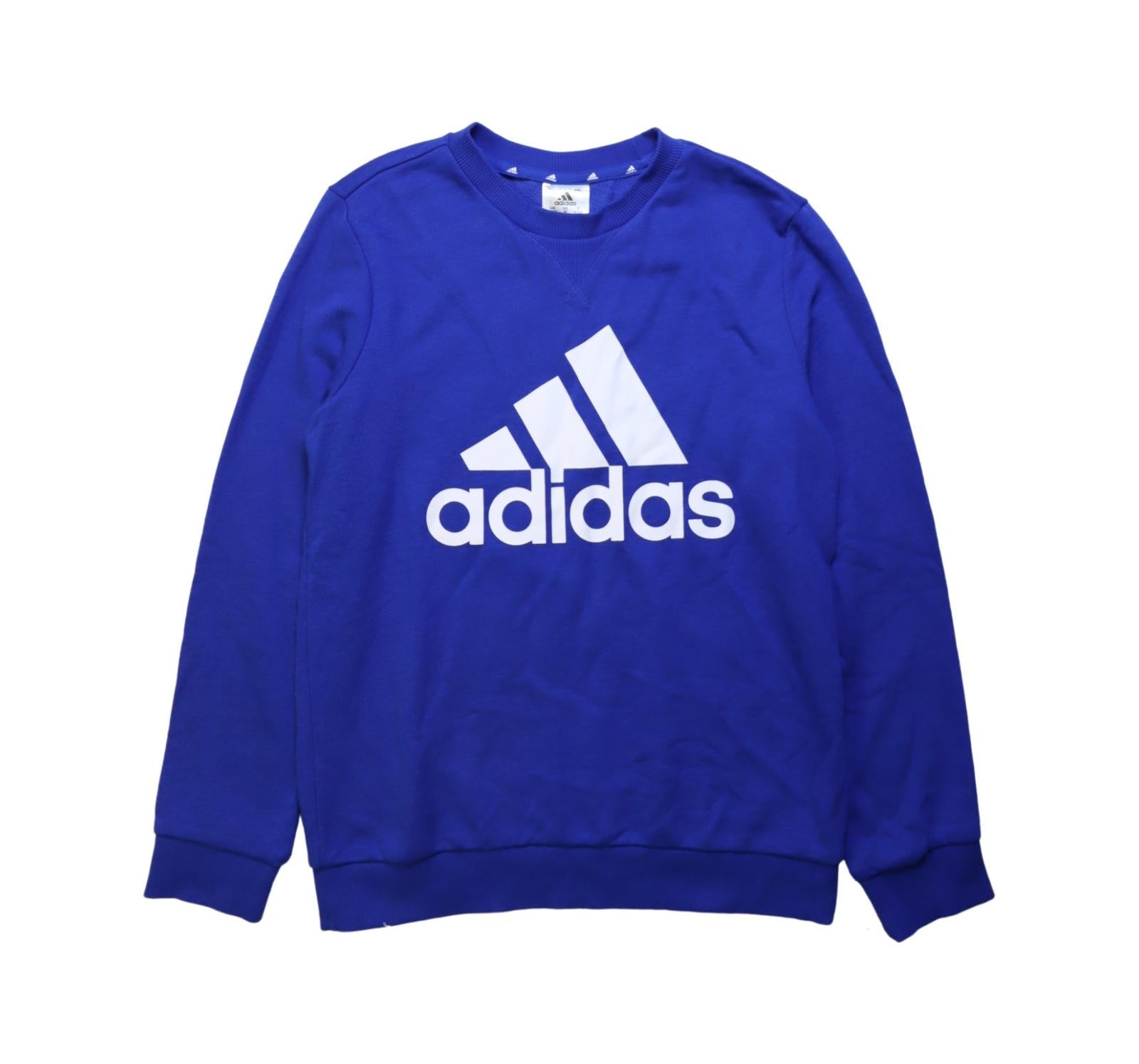 Adidas Crewneck Sweatshirt for Boys 11-12 Years | Comfortable Cotton Pullover Hoodie for School, Sports & Casual Wear