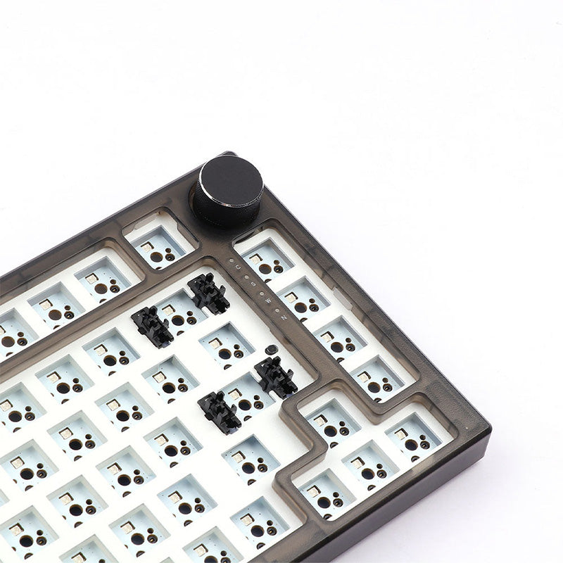 FEKER IK75 Pro 3-Mode Wireless Mechanical Keyboard DIY Kit - Hot-Swappable RGB Backlit for Gaming, Typing & Office Work