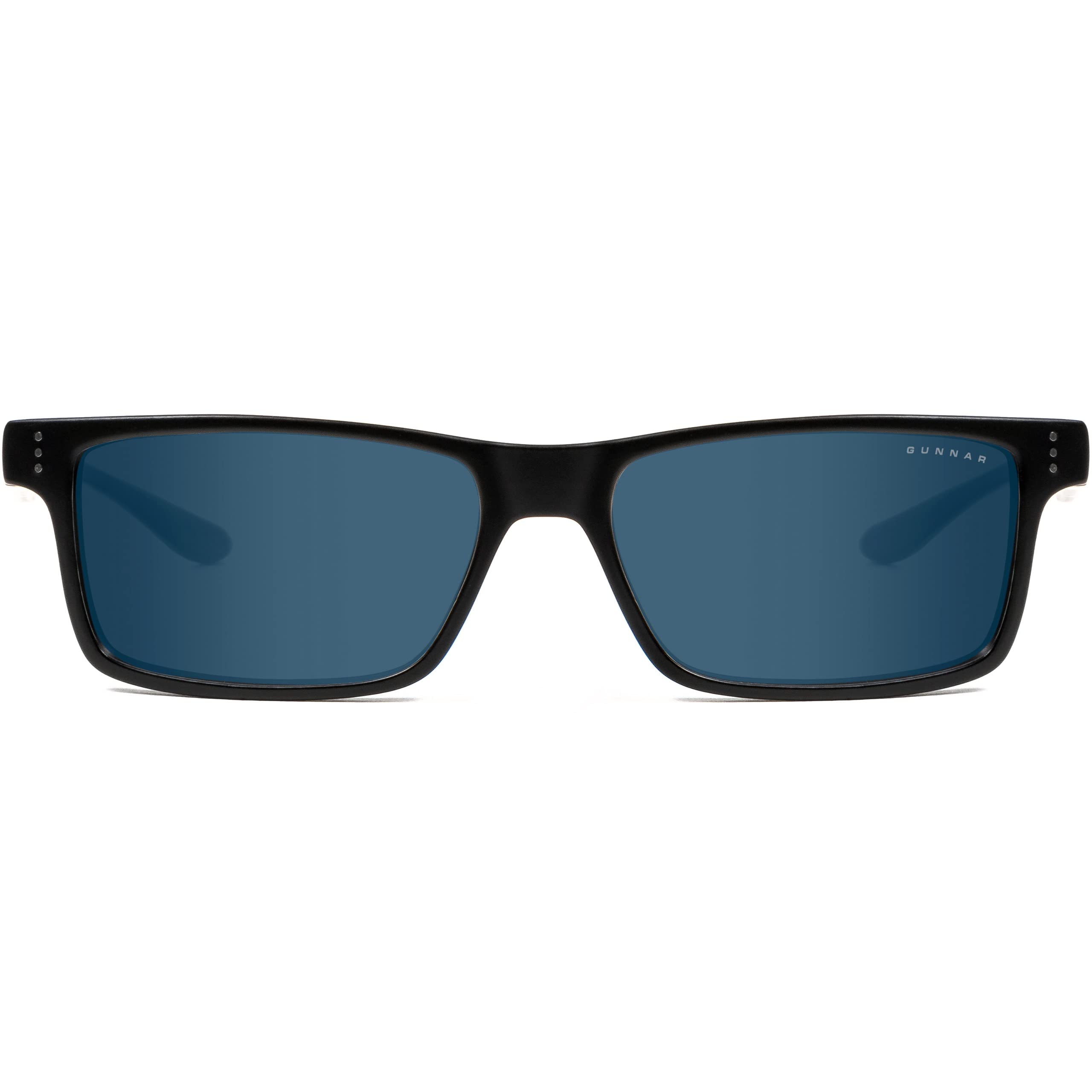 GUNNAR Vertex/Onyx Gaming Glasses - 90% Blue Light Blocking, 100% UV Protection, Anti-Reflective Lenses for Eye Strain Relief - Perfect for Gamers, Office Workers & Digital Screen Users