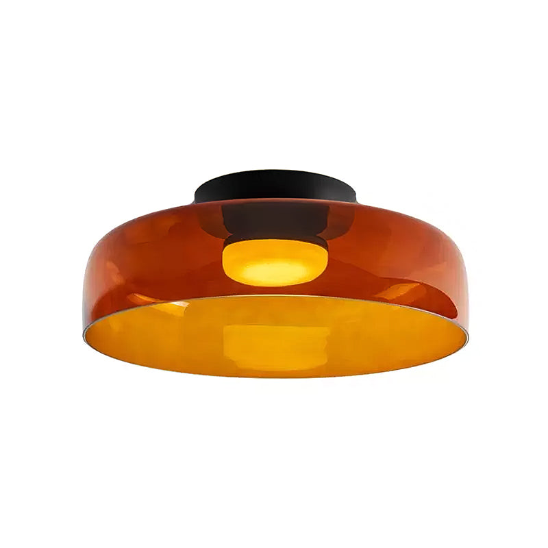 Modern Glass Ceiling Lamp - Elegant LED Lighting Fixture for Living Room, Bedroom & Dining Room | Perfect for Home & Office Decor